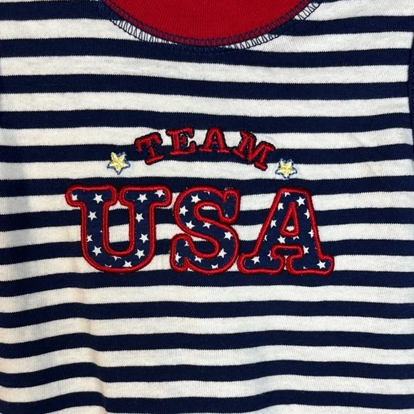 Child of Mine Navy and White Striped Sunsuit - Picture 5 of 9